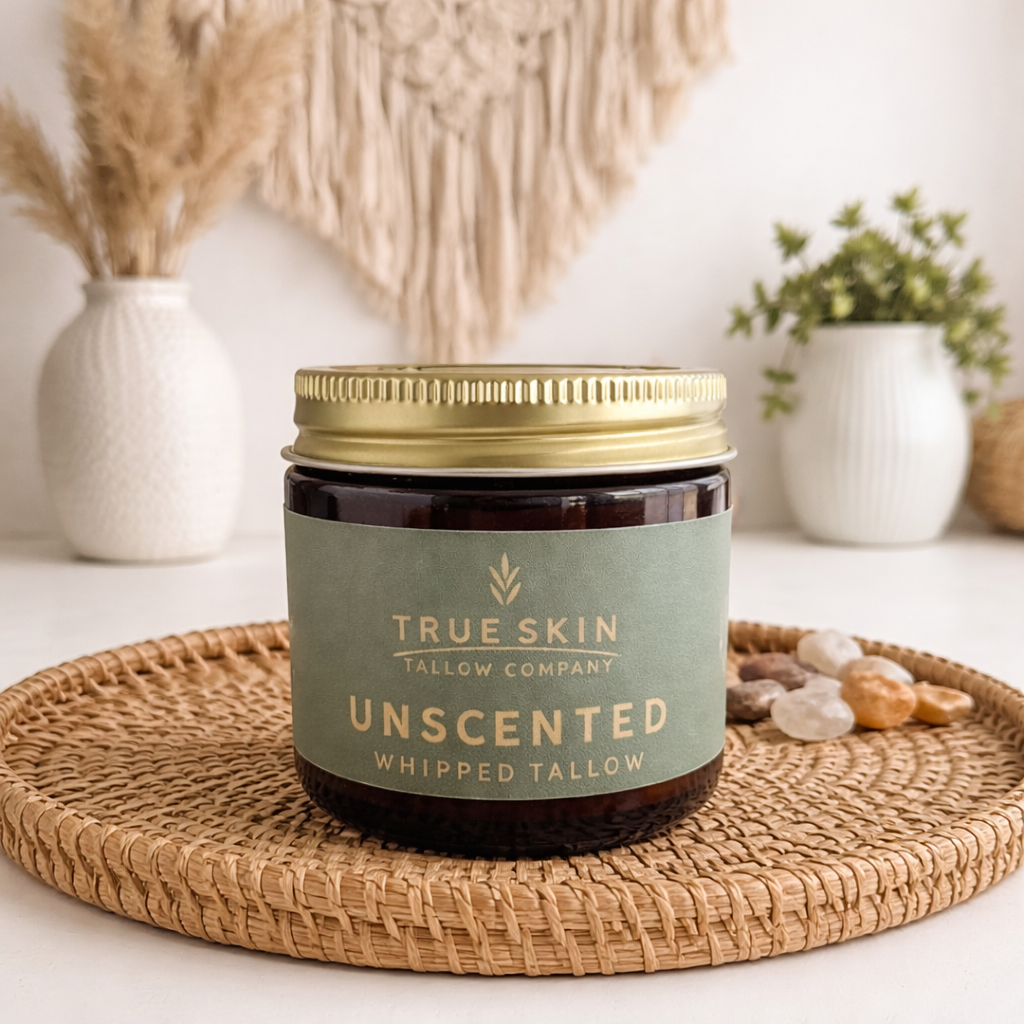 Unscented whipped tallow body butter